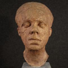 Italian terracotta sculpture with marble base - 4174472