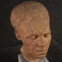 Italian terracotta sculpture with marble base - 4174476