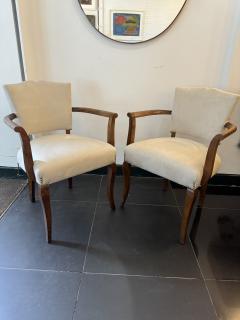 Italian walnut occasional chairs - 3797778