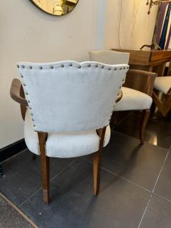 Italian walnut occasional chairs - 3797781