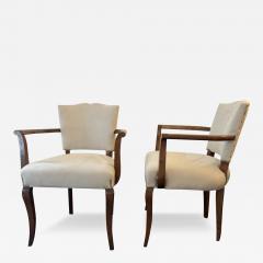 Italian walnut occasional chairs - 3798427