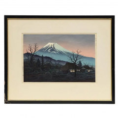 Ito Takashi Ito Takashi Lanscape Woodblock Print Mt Fuji from Susono Signed - 3101198