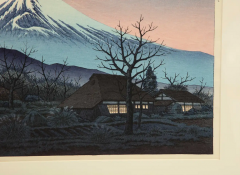 Ito Takashi Ito Takashi Lanscape Woodblock Print Mt Fuji from Susono Signed - 3101200