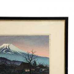 Ito Takashi Ito Takashi Lanscape Woodblock Print Mt Fuji from Susono Signed - 3101203