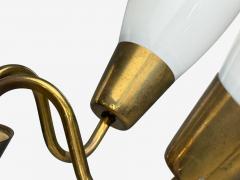 Itsu Finnish Modern Chandelier Brass Glass Finland 1940s - 4755500