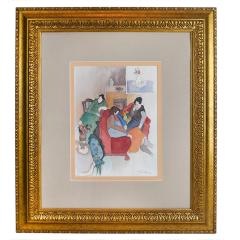 Itzchak Tarkay Impressionism Limited Edition Living Room Scene Itzchak Tarkay - 4525414