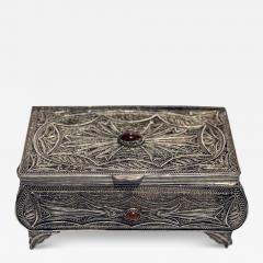 Ivan Vasilyevich Avdeyev Russian Silver Box with Semiprecious Stones Russian circa 1859 - 3930827