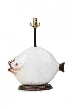 Ivo De Santis Ivo De Santis Gli Etruschi Mid Century Italian Ceramic Fish Group Table Lamp - 4162689