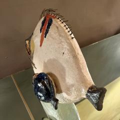 Ivo De Santis Mid Century Modern Italian Glazed Ceramic Fish Sculpture by Ivo De Santis - 2193530