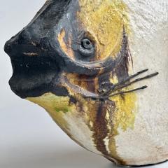 Ivo De Santis Mid Century Modern Italian Glazed Ceramic Fish Sculpture by Ivo De Santis - 3586584