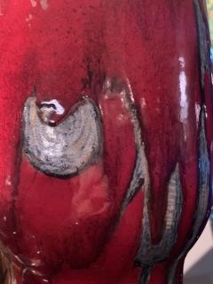 Ivo Sassi Ivo Sassi tall vase in glazed majolica Faenza Italy late 1950s - 4067498
