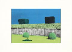Ivor Abrahams The Garden Suite V Fence hedge with two bushes 1970 - 2878216