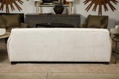 Ivory Velvet Sofa - 3724033