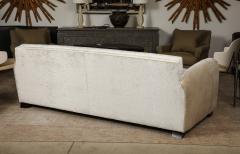 Ivory Velvet Sofa - 3724035