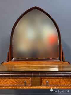 J B Van Sciver Art Deco Vanity by J B Van Sciver with Parquetry Inlay Donald Deskey Style - 4302408