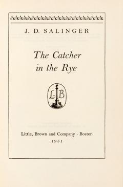 J D Salinger The Catcher in the Rye by J D Salinger - 4117151