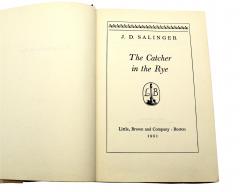 J D Salinger The Catcher in the Rye by J D Salinger First Edition in Dust Jacket 1951 - 3470178