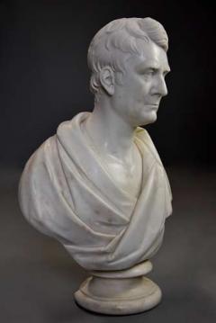 J Francis Large fine quality marble bust of James Loch MP signed J Francis - 4752999