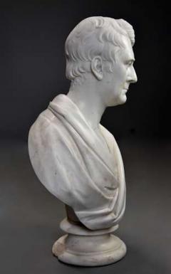 J Francis Large fine quality marble bust of James Loch MP signed J Francis - 4753001