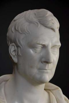 J Francis Large fine quality marble bust of James Loch MP signed J Francis - 4753005