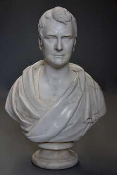J Francis Large fine quality marble bust of James Loch MP signed J Francis - 4753006