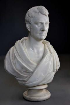 J Francis Large fine quality marble bust of James Loch MP signed J Francis - 4753013