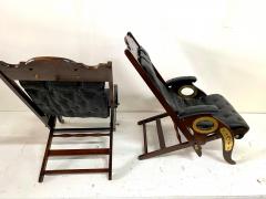 J Herbert McNair Colonial Campaign Chairs Pair - 4641282