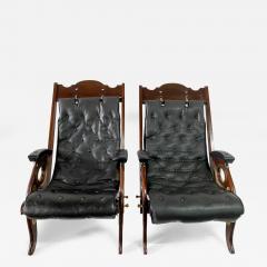 J Herbert McNair Colonial Campaign Chairs Pair - 4730884