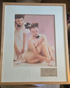J Kempe Early Carbro Color Photograph of Ballerinas inscribed to Frank Farrell J Kempe - 4479420