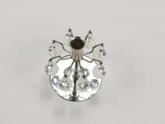 J L Lobmeyr J L Lobmeyr Lights of Vienna Pair Candleholders Faceted Swarovski Crystals - 4066926