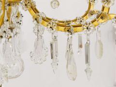 J L Lobmeyr Lobmeyr Baroque Maria Theresia Parlor Chandelier Crystal Glass Vienna 1940s - 4040231