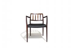 J L M llers M belfabrik JL Moller Round Rosewood Dining Table and Four 4 Chairs Set - 4009337