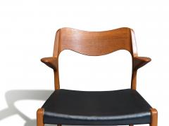 J L M llers M belfabrik Niels Otto Moller Model 55 Teak Arm Chairs for J L Moller - 3432314