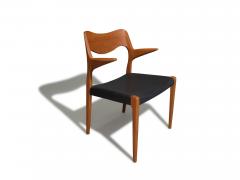 J L M llers M belfabrik Niels Otto Moller Model 55 Teak Arm Chairs for J L Moller - 3432315