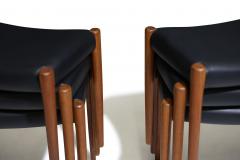 J L M llers M belfabrik Six Niels Moller for JL Moller 80A Teak Stacking Stool Benches - 4542341
