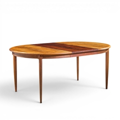 J L Moller JL Moller Mid Century Danish Rosewood Expanding Dining Table with 2 Leaves - 4703401