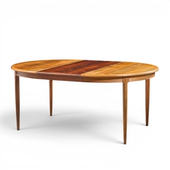 J L Moller JL Moller Mid Century Danish Rosewood Expanding Dining Table with 2 Leaves - 4703402