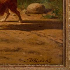 J O Banks Oil Painting of a Rural Family Returning Home by J O Banks - 4740783