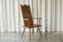 J R Hoogezand Traditional Vernacular Armchair in Oak The Netherlands 1930s - 4528543