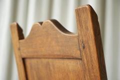 J R Hoogezand Traditional Vernacular Armchair in Oak The Netherlands 1930s - 4528573