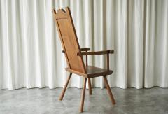 J R Hoogezand Traditional Vernacular Armchair in Oak The Netherlands 1930s - 4528580
