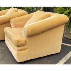 J Robert Scott J Robert Scott Art Deco Beige Mohair Over Stuffed Club Chair - 2227785