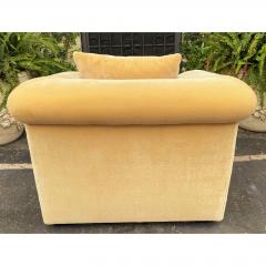 J Robert Scott J Robert Scott Art Deco Beige Mohair Over Stuffed Club Chair - 2227786