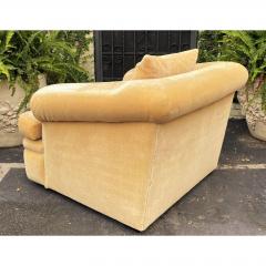 J Robert Scott J Robert Scott Art Deco Beige Mohair Over Stuffed Club Chair - 2227787