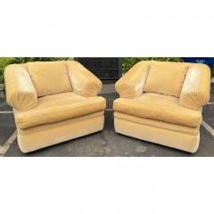 J Robert Scott J Robert Scott Art Deco Beige Mohair Over Stuffed Club Chair - 2227788