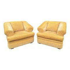 J Robert Scott J Robert Scott Art Deco Beige Mohair Over Stuffed Club Chair - 2227789