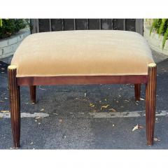 J Robert Scott J Robert Scott Art Deco Mahogany Mohair Ottoman Bench - 1893907