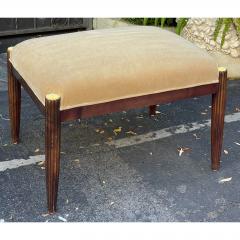 J Robert Scott J Robert Scott Art Deco Mahogany Mohair Ottoman Bench - 1893910