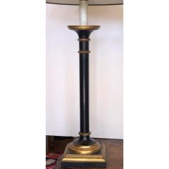J Robert Scott J Robert Scott Black Gold Giltwood Column Lamps a Pair - 1694809
