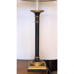 J Robert Scott J Robert Scott Black Gold Giltwood Column Lamps a Pair - 1694810